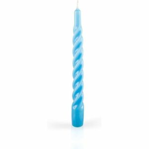 Candele Torciglione Cm.20 Pz.6 Azzurro