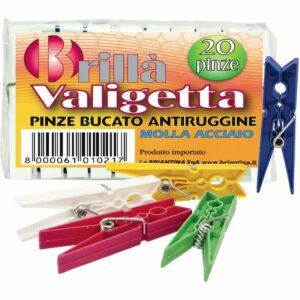 Pinze Bucato Valigetta 20 Pezzi Termo