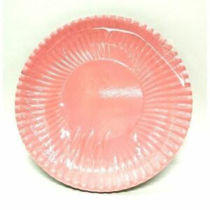 Piatti Carta Plastif. 23cm 10pz Rosa