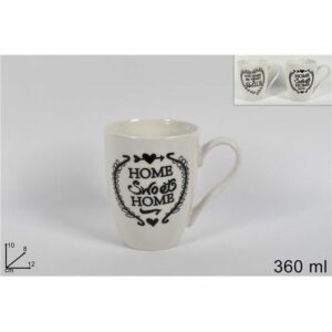 Tazzone Mug 360ml Home 2ass