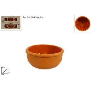 Ciotole Terracotta 12cm Set 6pz Marrone