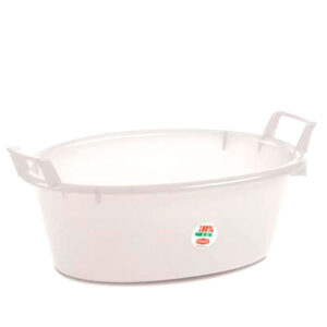 Bacinella Polietilene Ovale Neut.l 16  50 StefanplDiametro 50 cm  Altezza 18 cm  Colore Neutro  Capienza 16 Litri