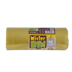 SACCO IMMONDIZIA LEGACCI GIALLO  70x110 g 30 Pz 10 MISTER BIN