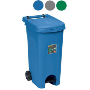 Bidone Urban Quadro C/pedale Blu     L 80 Stefanpl