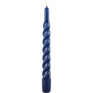 Candele Torciglione Cm.20 Pz.6 Blu