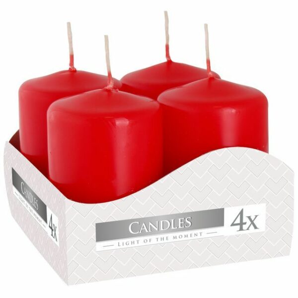 Candele Votive 4pz Rossa