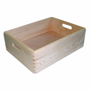 Contenitore Cesta Legno Pratica Cm 40x30 H 14 Xtra