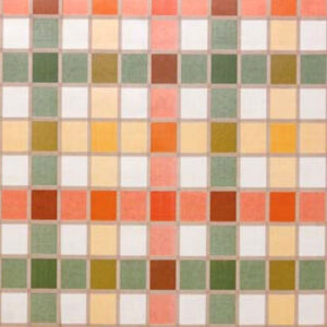 20 Pezzi Tovagliato Quadretto Tile Arancio    H 140 3838/01