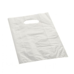 10 Pezzi Shopper Bianco 20x50 Neutro