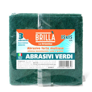 Fibra Abrasiva Verde          Pz 3 Cm 15x15 Brilla