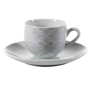 Tazza Caffe Porcellana Damasco   Pz 6 Passionecasa