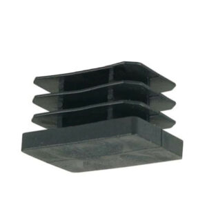 50 Pezzi Sottopiede Puntale Alettato Rett. Nero Mm  30x20