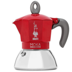 Caffettiera Moka Induction Rossa   Tz   4 Bialetti