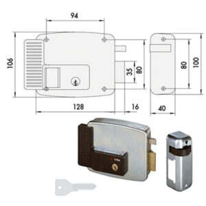 Elettroserratura App.ferro Sx      11921-60-2 Cisa