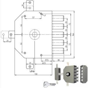 Serratura Sic.quintuplice Dx Pompa        3300p Cr