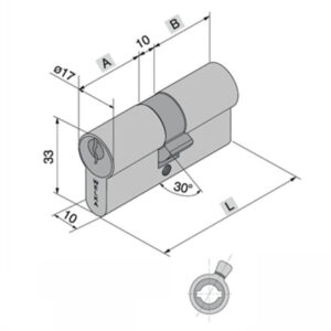 Cilindro Infilare  60-22-28      700.22.28   Welka