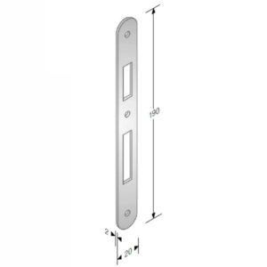 Incontro Serrature Patent Bt 8x90 Bronzato      Gb