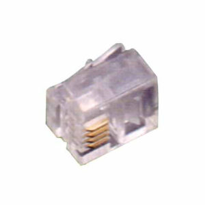 100 Pezzi Connettore Telefono Plug 6/4             22290 Fme