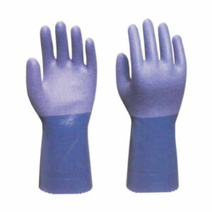 10 Pezzi Guanti Nitrile 720 Manichetta Blu  9         Showa