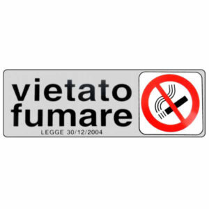 10 Pezzi Etichetta Vietato Fumare Dl          15x 5 Adesiva