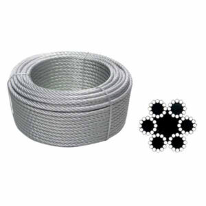 100 Pezzi Fune Acciaio Zn Com.42 Fili Mm  3 M 100 Qlty 07406