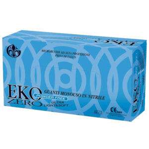 Guanti Nitrile Eko Zero Powder Free Pz 100 M