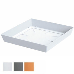 10 Pezzi Sottovaso Lofly Low Quadro Grigio     20x20 Pplast