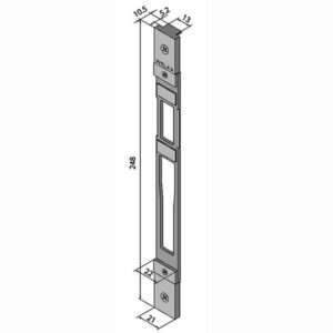 Contropiastra Regolabile Inox    860.02.10.0 Welka