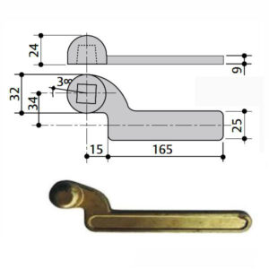 Braccio Chiudiporta 7100 Inf Sx         Ma0003 Mab