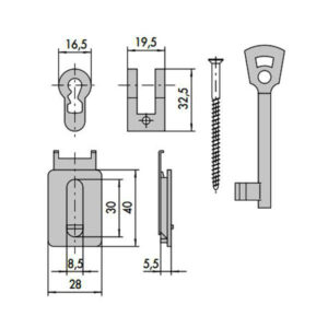 Adattatore Serr.tagliafuoco Cif.2  07071-10-0 Cisa