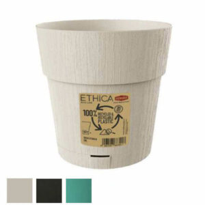 Vaso Ethica Tondo Ris.acqua Gesso 25 H 25 Stefanpl