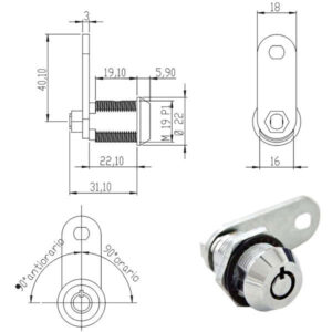 Cilindro Levetta Mm 22 Tubolare         100852 Omr