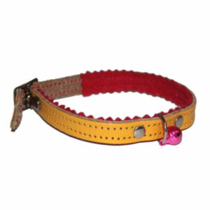 6 Pezzi Collare Cani Cuoio Campanello Mm 12 Cm 33