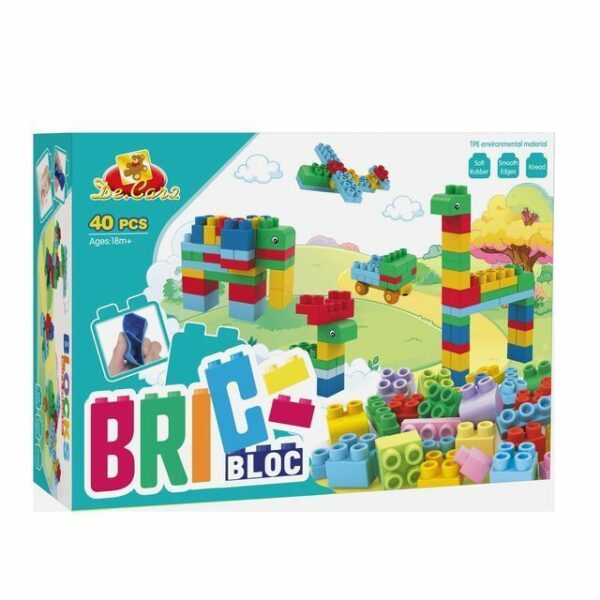 Set 40pz Blocchi Morbidi In Box C/manigl