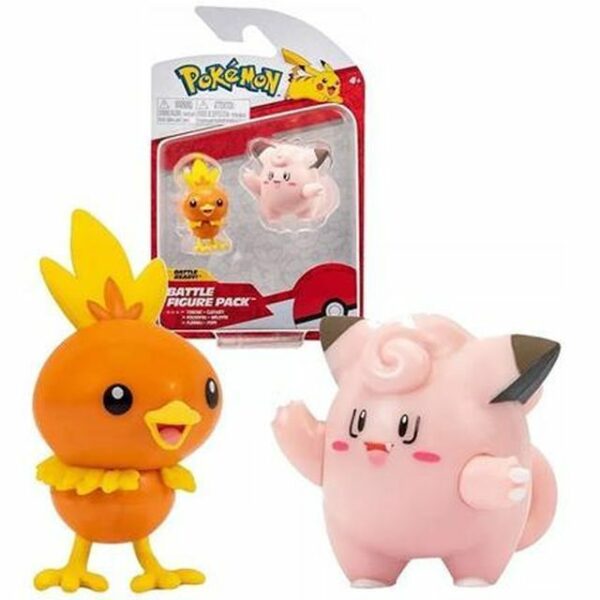 Pokemon Battle Figure Torchic & Clefairy