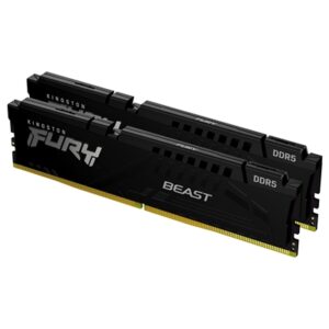 Memorie Ddr5 32gb(2x16gb) 6000mhz Kf560c40bbk2-32 Kingston Fury Beast Black Cl40