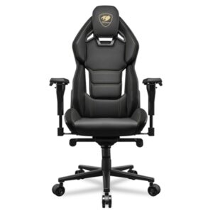 Sedie Sedia Gaming Cougar 3marxglb Hotrod Royal Black/gold Regolabile Con Braccioli Base A 5 Raggi Ecopelle Portata Max 136kg