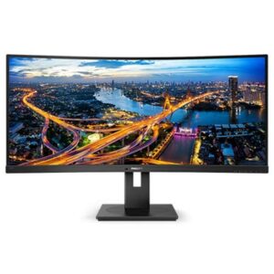 Monitor Monitor Philips Lcd Curved Led 34" 21:9 346b1c/00 5ms Mm Uhd 3000:1 Black Hdmi Dp Usb-c 4xusb Vesa 3yfino:31/07