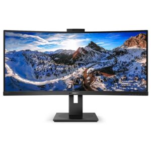 Monitor Monitor Philips Lcd Curved Led 34" 21:9 346p1crh/00 4ms Mm Softblue Uhd 3000:1 Black Hdmi Dp 5xusb Usb-c Webcam Vesafino:31/07