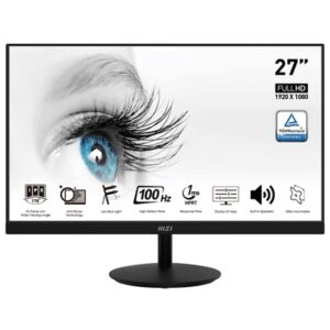 Monitor Monitor Msi Pro Mp271a 27"ips Ag Fhd 16:9 Mm 1000:1 1ms 100hz Less Blue Light Pro Vga Hdmi Dp Vesa Black