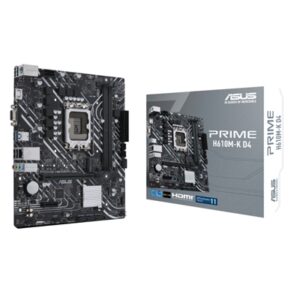 Main Board Mb Asus Prime H610m-k D4 H610 Lga1700 2xddr4dc-3200hdmi D-sub 1xpcie4.0x16 4xsata3 M2 Gblan Usb3.2 Matx90mb1a10-m Fino:31/07