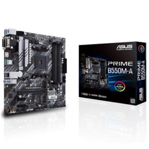 Main Board Mb Asus Prime B550m-a B550 Am4 4xddr4-4866o.c. 1xpcie4.0x16 Hdmi Dvi D-sub 4xsata3r M.2 Gblan Matx 90mb14i0-m0eay0 Fino:07/05