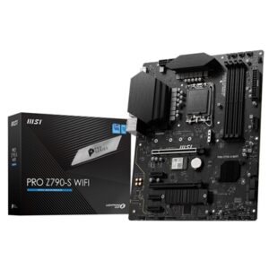 Main Board Mb Msi Pro Z790-s Wifi Lga1700 4xddr5dc-6600o.c. 1xhdmi 1xdp 2xpcie4.0x16 2xm.2 4xsata3r Gblan Usb3.2 Wifi-6e Bt Atx Fino:05/08