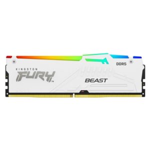 Memorie Ddr5 64gb(2x32gb) 6000mhz Kf560c36bweak2-64 Kingston Fury Beast White Rgb Expo Cl36