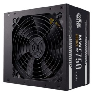 Alimentatori Alimentatore Atx 750w Coolermaster Mwe750 Mpe-7501-acabw-beu 750watt 80+ Bronze V2 200-240va 50-60hz Fan120mm Cavo Shuko