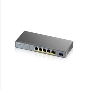 Networking Switch 5p Lan Gigabit Poe Zyxel Gs1350-6hp-eu0101f Nebulaflex Managed X Cctv - 1p Sfp-1y Serv.nebulapro Fino:12/07