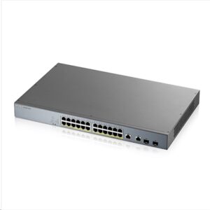 Networking Switch 24p Lan Gigabit Poe Zyxel Gs1350-26hp-eu0101f Nebulaflex Managed X Cctv- 2p Combo Gb Uplink-1y Serv.nebula Pro Fino:12/07