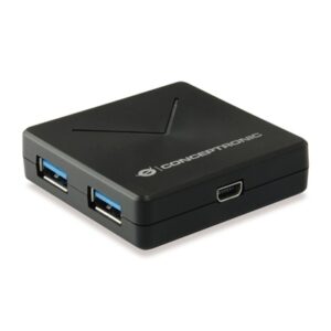 Networking Hub Usb3.0 4p Conceptronic Hubbies02b -cavo Di Connessione Staccabile