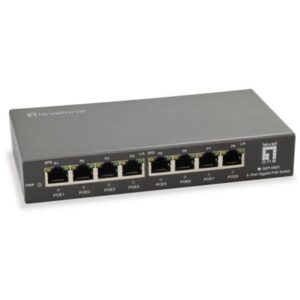 Networking Switch 8p Poe Gigabit Levelone Gep-0823120w - 802.3at/af Fino:31/08