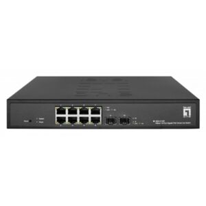 Networking Switch 10p Gigabit Poe Levelone Ges-2110p Hilbert Smart Lite- 8p Poe + 2p Gigabit Sfp - 802.3at/af 130w Fino:31/08